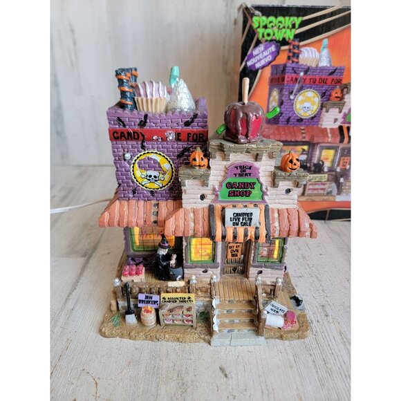 Lemax AS IS trick or treat candy shop Halloween village accessory - Picture 1 of 16